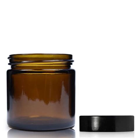 Ml Amber Glass Jar With Lid Ampulla Packaging