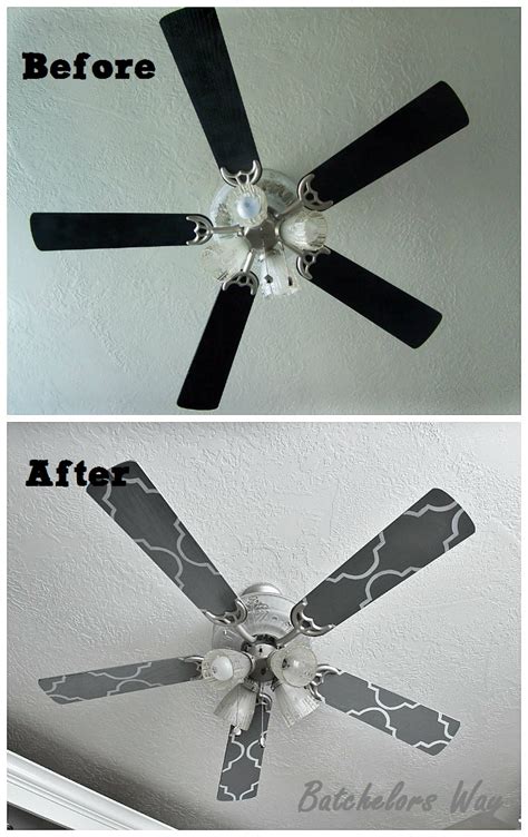 Luckily with a few screws taken out, i was able to take all the brass if you need a quick change up for your fan, look at your blades and see if you can flip them over. Batchelors Way: Office Redo - Custom Ceiling Fan Blades