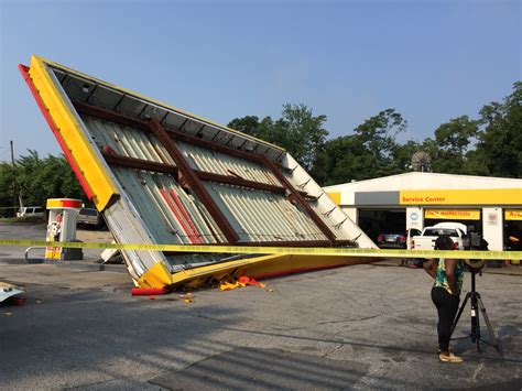 Alltex fueling solutions provides all aspects of construction and repair services for your gas station. Storm takes out canopy at Md. gas station | WTOP