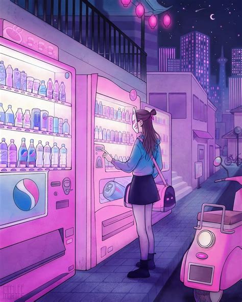 Pastel Anime Aesthetic Street Background Anabelfl