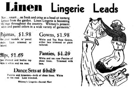 Whitney Dept Store Vintage Lingerie Ad 1933 Albany Ny 1930 Flickr