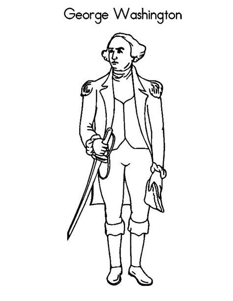 Free george washington coloring pages. George Washington The Commanderof The Continental Army ...