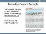 PPT - Primary vs. Secondary Sources PowerPoint Presentation - ID:574191