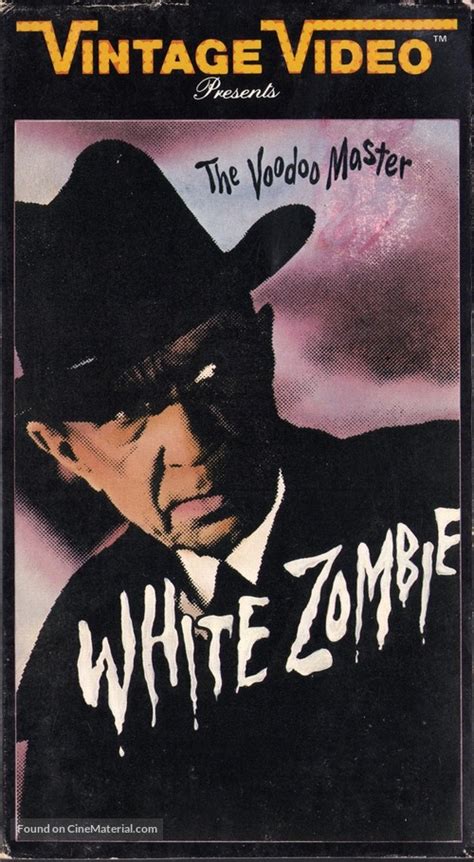 White Zombie 1932 Vhs Movie Cover