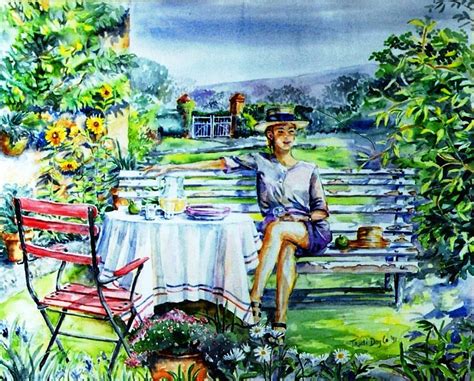 Lazing On A Summer Afternoon Painting By Trudi Doyle Fine Art America