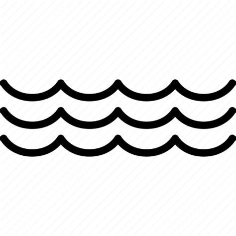 Flow Ocean Sea Tide Water Wave Waves Icon Download On Iconfinder