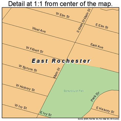 East Rochester New York Street Map 3622865