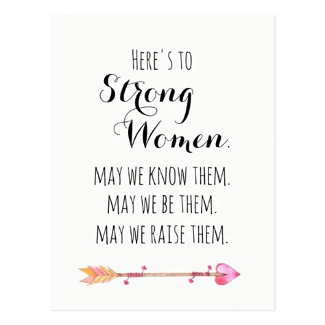 Today, we're sharing with you strong woman quotes from women and men who understand that women hold a lot of power within them. Here's to Strong Woman Quote Tribal Arrow Postcard ...