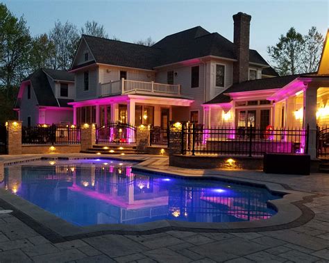 Check spelling or type a new query. Low voltage Landscape lighting through out a pool patio by ...