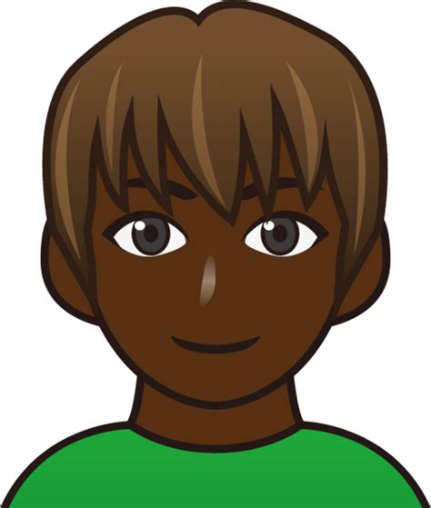 Boy Black Emoji Download For Free Iconduck