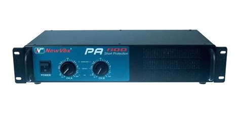amplificador de potencia new vox pa 600 300w rms mercado livre