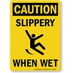 Slippery Wet Caution Floor Sign Signs Clipart