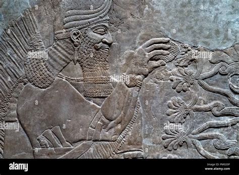 Ancient Babylonia And Assyria Sculpture From Mesopotamia Stock Photo