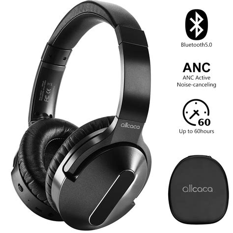 Active Noise Cancelling Headphones, Wireless Over Ear Bluetooth ...
