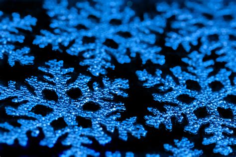 Photo Of Blue Snowflake Decorations Free Christmas Images