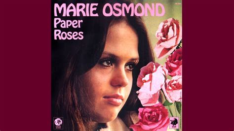 Marie Osmond Paper Roses Youtube