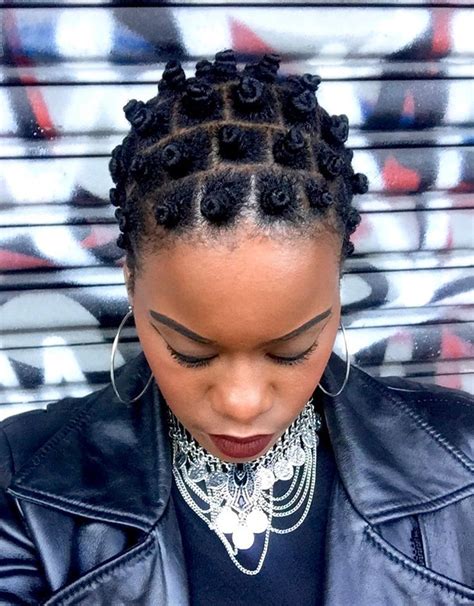24 Bantu Knot Hairstyles With Braids Hairstyle Catalog