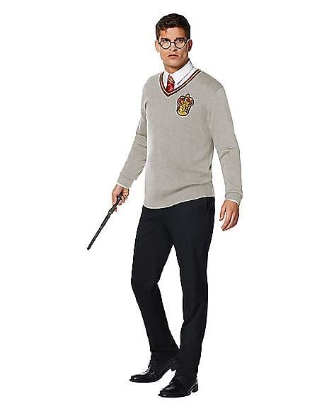 Adult Gray Gryffindor Sweater Harry Potter Spencers