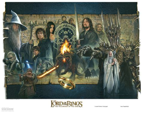 Lord Of The Rings Lithograph Fine Art Print