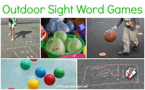 Sight Word Games To Play Outdoors Coffee Cups And Crayons