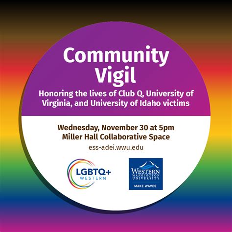 Community Vigil Honoring The Lives Of Club Q University Of Virginia