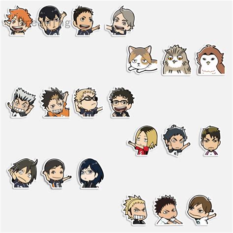 Haikyuu Printable Stickers Design Available In Different Products