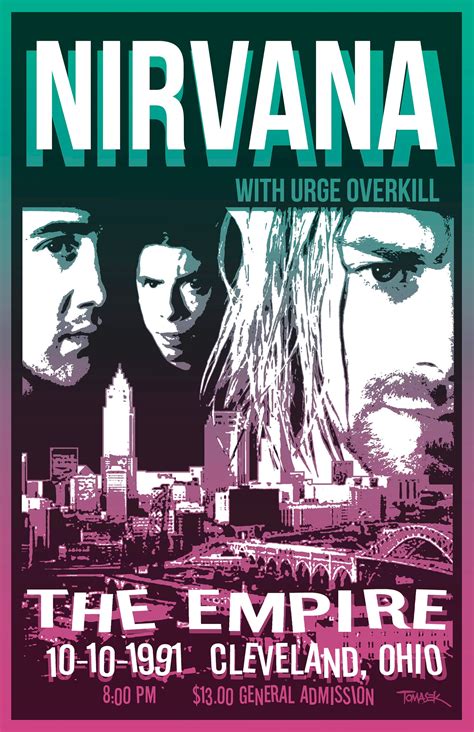 Nirvana 1991 Tour Poster Etsy