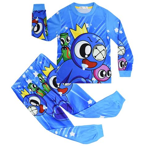 Children Roblox Rainbow Friends Pajamas Sets Boys Girls Long Sleeve