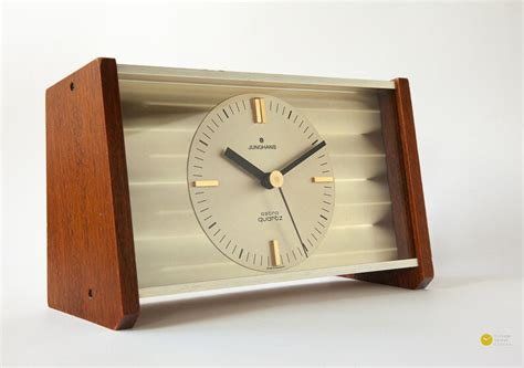 Stunning Junghans Desk Clock Mid Century Modern Danish Table Etsy