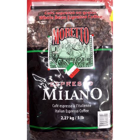 Kicking horse coffee, cliff hanger espresso, medium roast, whole bean, certified organic, fairtrade, kosher coffee, 35.2 oz. Moretto Whole Bean Espresso Coffee Milano 2.27 Kg ...