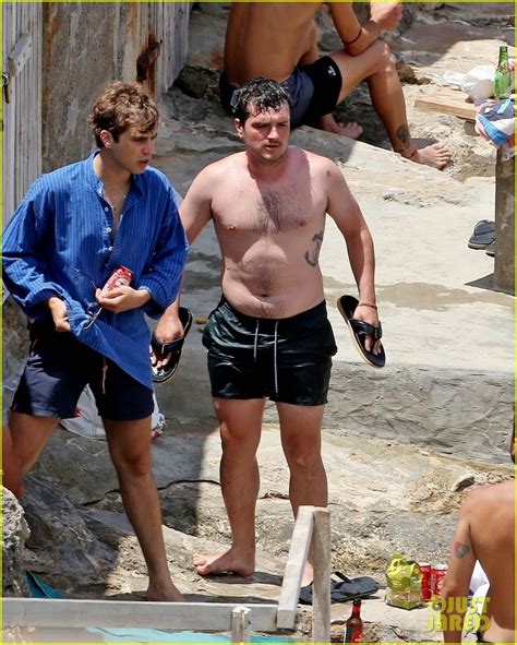 Josh Hutcherson Goes Shirtless During A Beach Day In Ibiza With