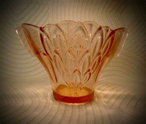 1930 s art deco pink glass vase by stölzle pink glass vase pink glass 1930s art deco