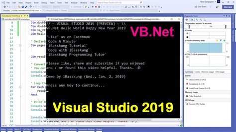 Visual Studio 2019 VB NET How To Create Your First Program Super