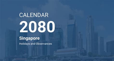 Year 2080 Calendar Singapore