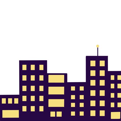 City Skyline Clipart 10063872 Png