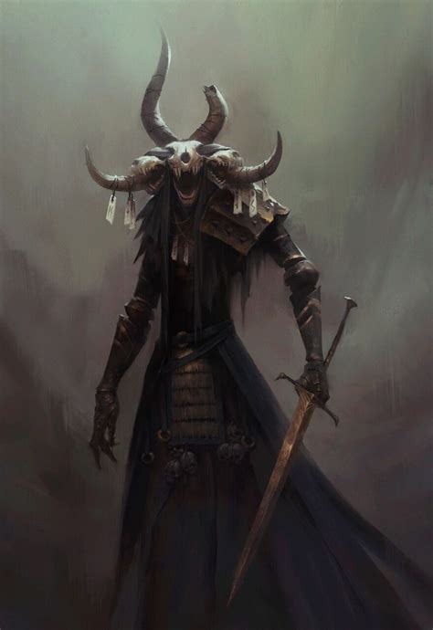 Artstation Wendigo Warrior Alex Charleux Dark Fantasy Art Dark