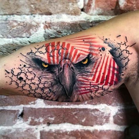 Bicep Tattoo Eagle Tatuagem Trash Tatuagens Legais Tatuagem Trash Polka