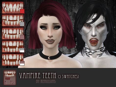 My Sims 4 Blog Vampire Skins Makeup Accessories And More By Remussims
