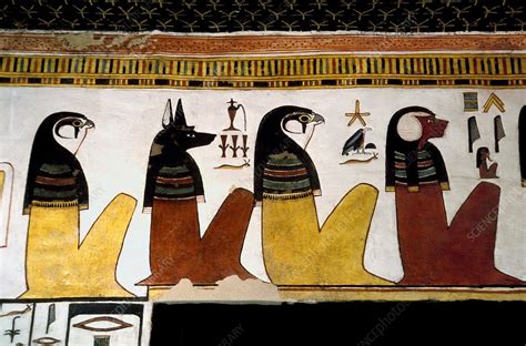 Egyptian Gods Tomb Of Queen Nefertari Stock Image E905 0396 Science Photo Library
