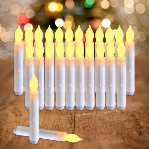 Neween Set Of 24 Flamelesss Led Taper Candles With New Zealand Ubuy