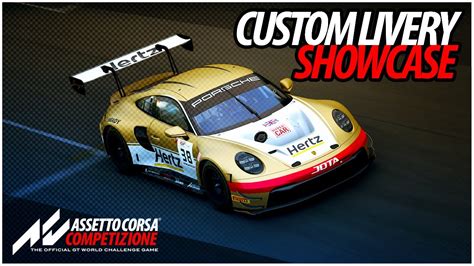 Jota Hertz Porsche 992 GT3 R ACC Custom Livery Showcase YouTube