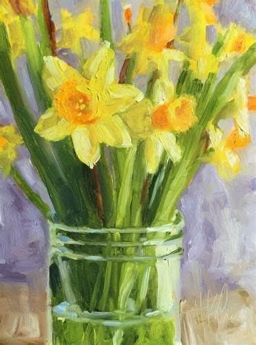 Daily Paintworks Daffodil Dreaming Original Fine Art For Sale