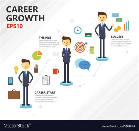 Business Career Growth Royalty Free Vector Image