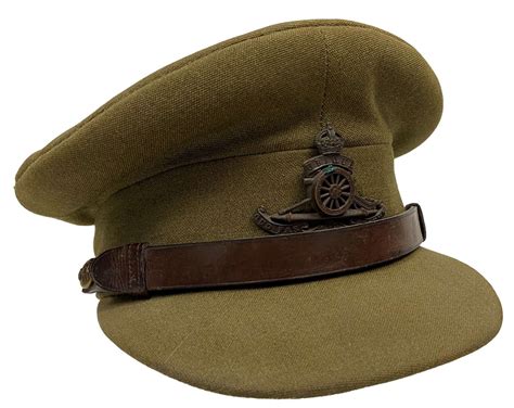 Original 1950s British Army Officers Peaked Cap By Herbert Johnson In