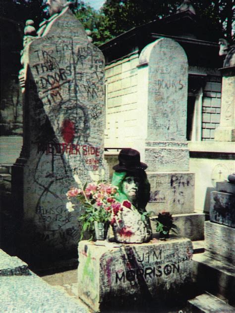Jim Morrison Grave Paris Photograph By Michael Fleischmann