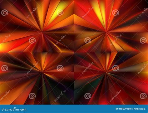 Abstract Black Red And Orange Radial Burst Background Vector