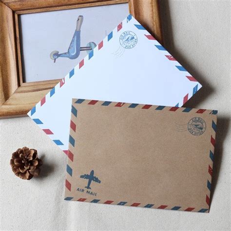 Kraft Air Mail Envelopes White Wedding Envelopesbrown Paper Envelope