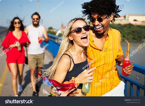 Group Happy Friends People Having Fun Stock Photo 1767323174 Shutterstock