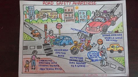 Road safety poster making images. Poster On Road Safety And Traffic Rules | HSE Images & Videos Gallery | k3lh.com