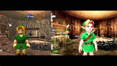 The Legend Of Zelda Ocarina Of Time N643ds Comparison Pictures Youtube